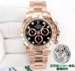 Clean Factory ROLEX Daytona 904L Steel 4130 Movement Black Green Wrist Watch